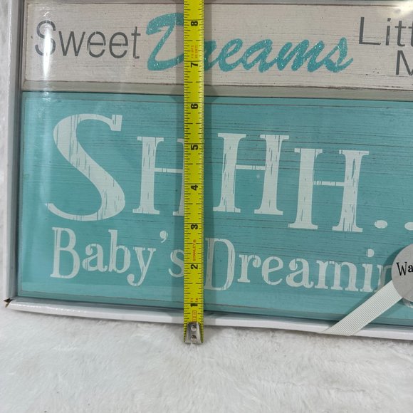 Maison Inspirational word quote block set Wall Table Art Baby Boy shower gift - Picture 5 of 6